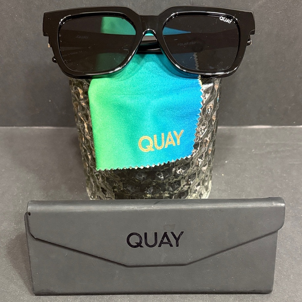 Quay Australia Glossy Black Sunglasses